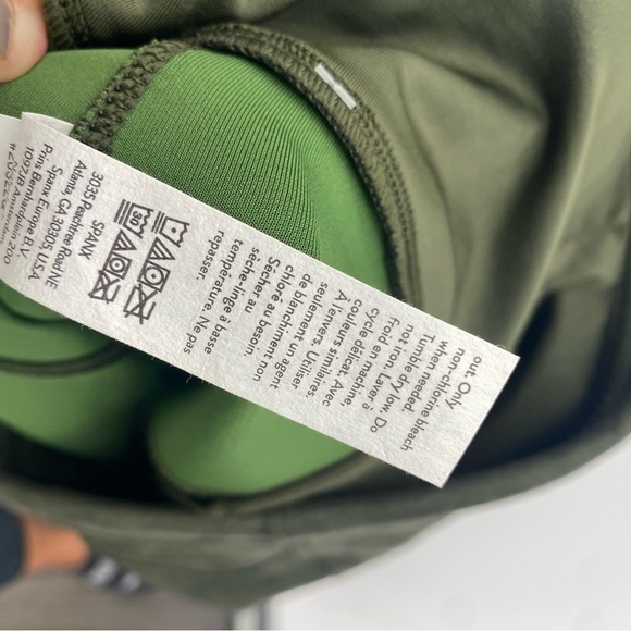 Spanx Faux Suede Olive Army Green size Lp - Picture 9 of 13